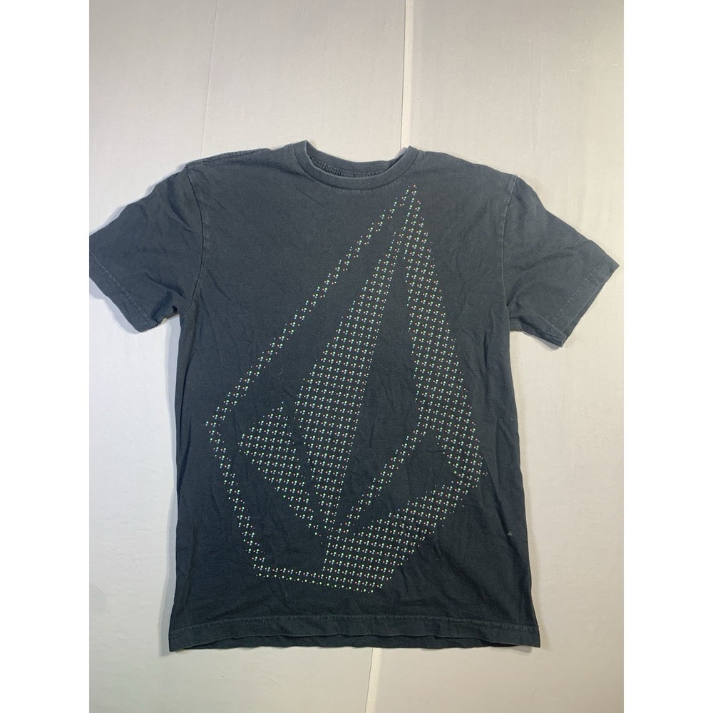 Vintage Volcom‎ Skullphone Artist Series Stone Logo Black Graphic T-Shirt Medium